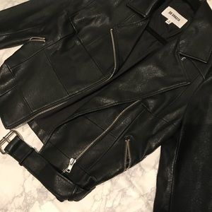 BB Dakota Faux Leather Moto Jacket